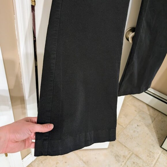 Everlane The Bi-Stretch Flare Pant Cotton Blend Trousers Black Size 8 NWOT - Picture 9 of 14
